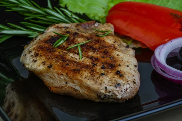 Grilled pork steak — Stock Photo, Image