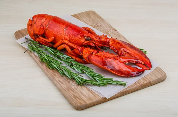 Fresh boiled lobster with rosemary — Stock Photo, Image