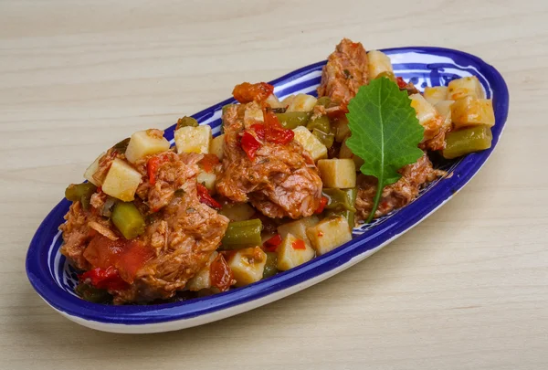 Nicoise Salat mit Thunfisch — Stockfoto