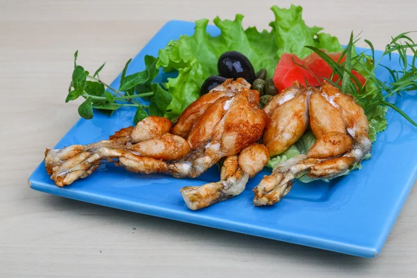 Fried frog legs — Stock Photo, Image