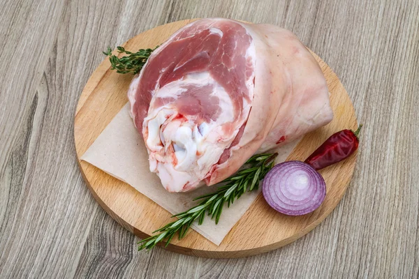 Rohe Schweinshaxe — Stockfoto