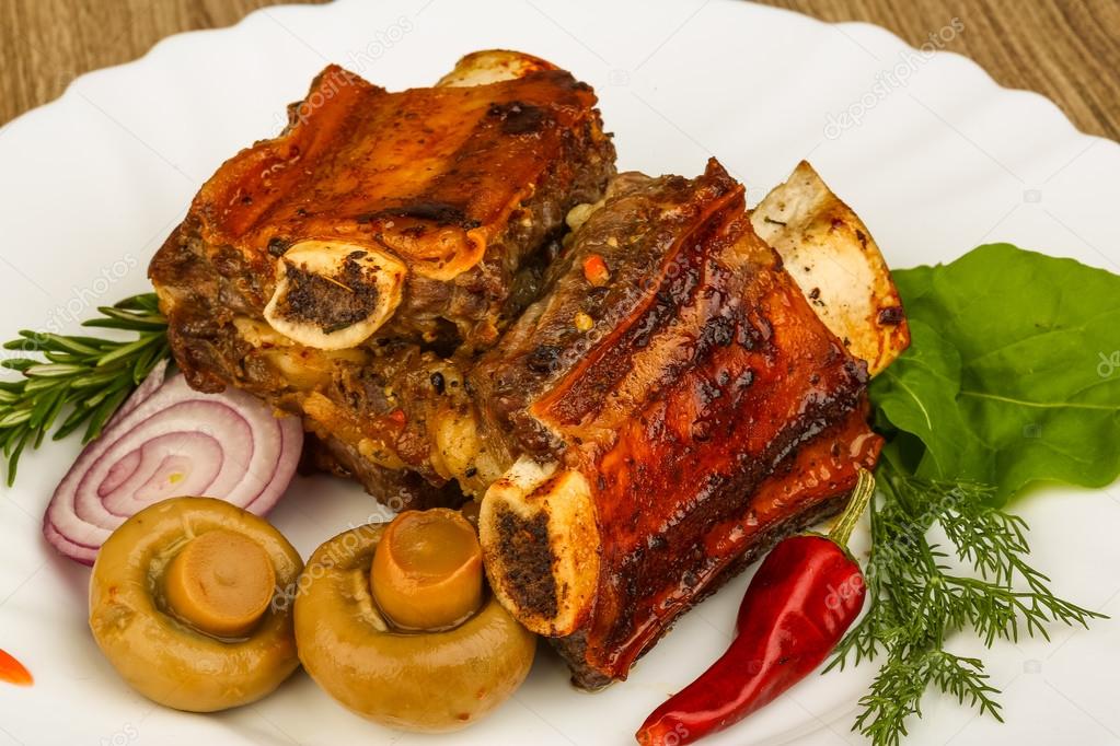 Roasted beef ribs — Stock Photo © AndreySt 80315876