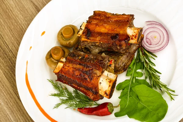 Costelas de carne assada — Fotografia de Stock