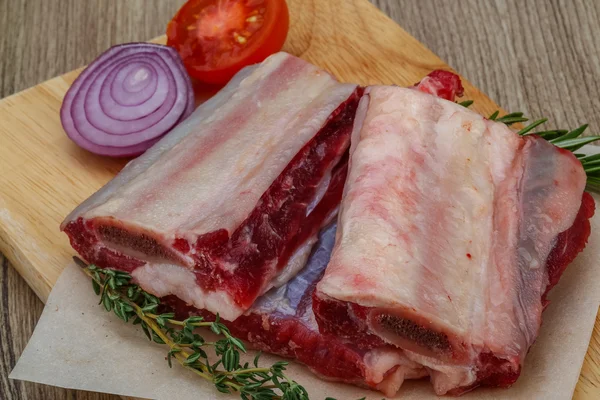 Raw beef ribs — Stock Photo, Image