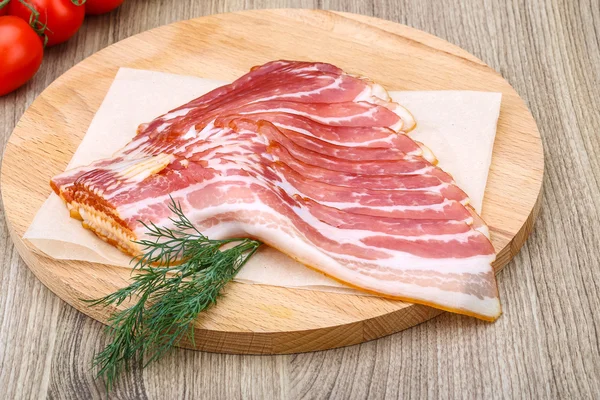 Sliced bacon — Stock Photo, Image