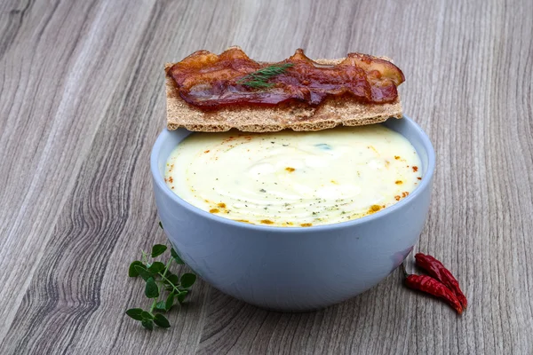 Sopa de queijo — Fotografia de Stock