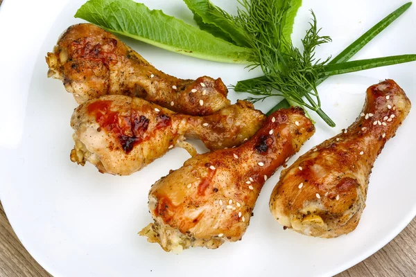 Grilled chicken legs — Stock Photo, Image