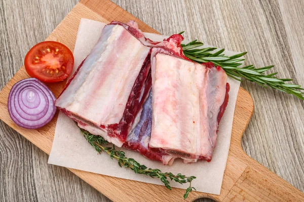 Raw beef ribs — Stock Photo, Image