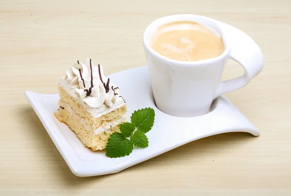 Caffè con torta — Foto Stock