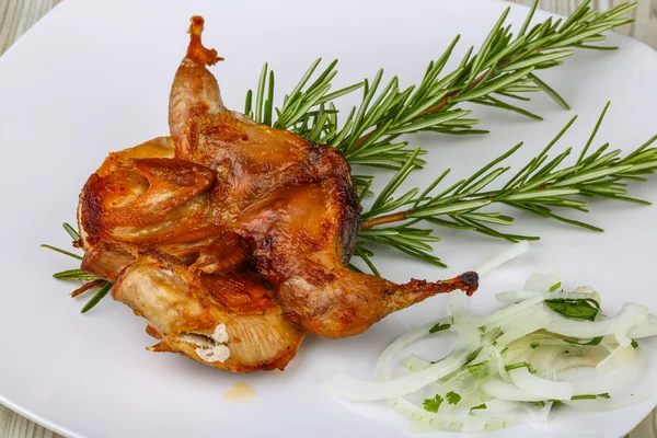 Grilled quail — Stock Photo, Image