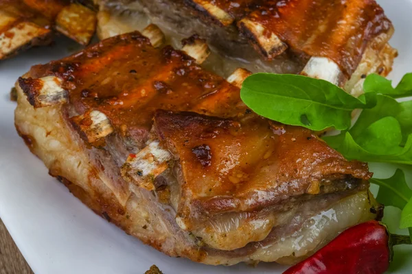 Costillas de cordero a la plancha — Foto de Stock