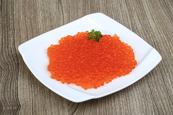 Red caviar  in the bowl — Stock Photo, Image