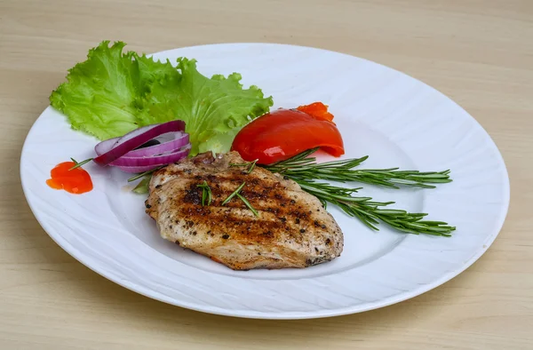 Grilled pork steak — Stock Photo, Image