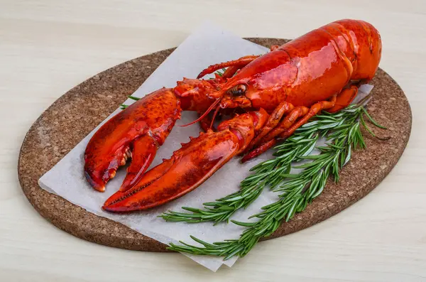 Boiled lobster with rosemary — Stock Photo, Image