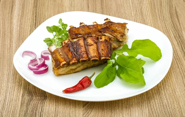 Roasted lamb ribs — Stock Photo, Image