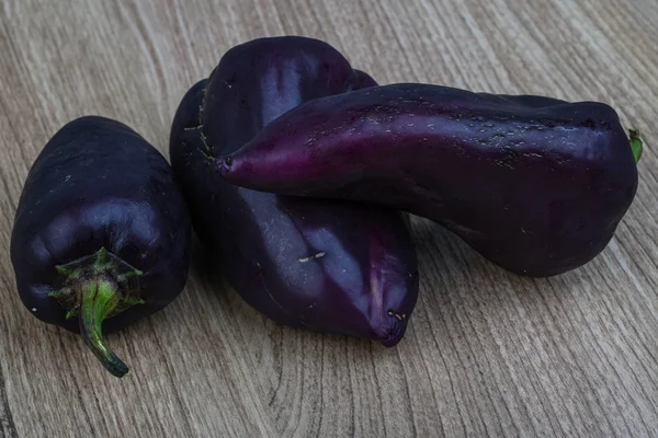 Pimentos violetas — Fotografia de Stock