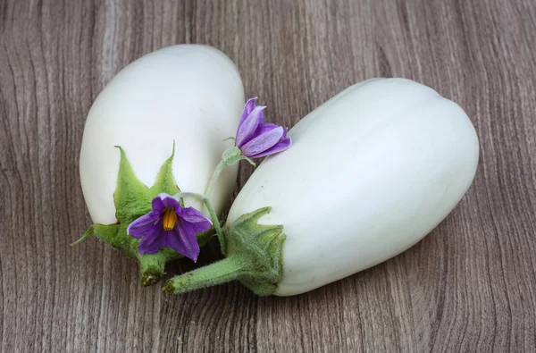 Weiße Auberginen — Stockfoto