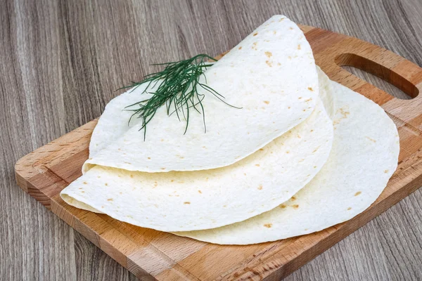 Mexican Tortillas with dill — Stock Photo, Image