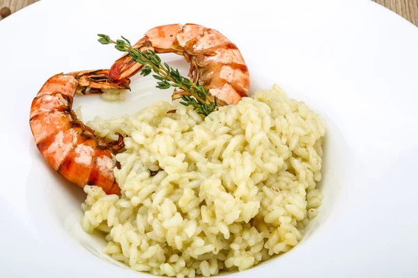 Risotto com camarão — Fotografia de Stock