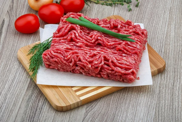 Rauw gehakt vlees — Stockfoto