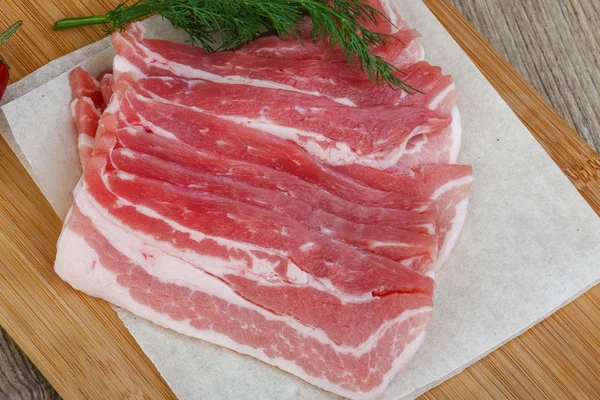 Raw bacon — Stock Photo, Image