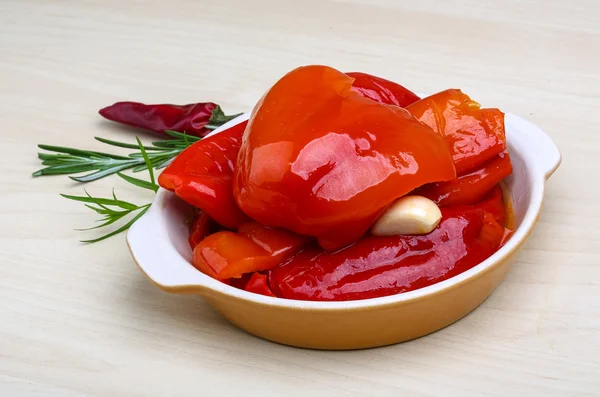 Pimenta vermelha marinada — Fotografia de Stock