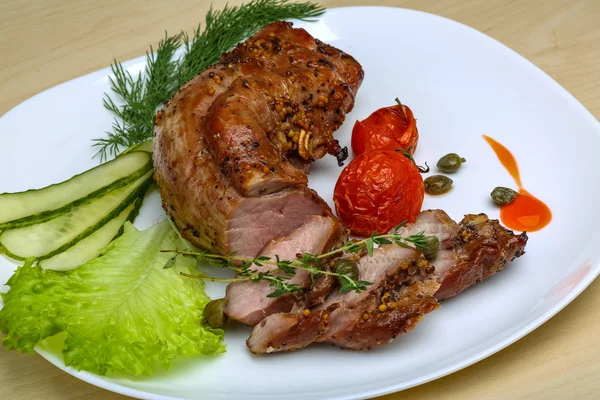 Schweinefilet vom Grill — Stockfoto