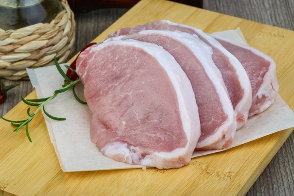 Daging babi mentah. — Stok Foto