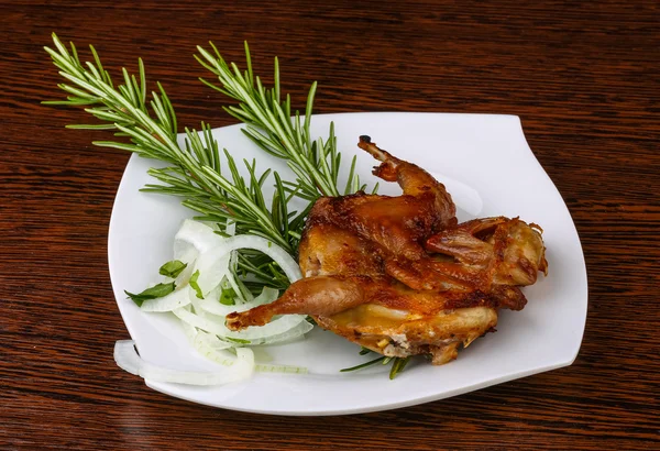 Grilled quail — Stock Photo, Image