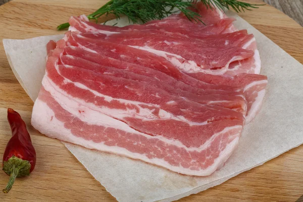 Raw bacon — Stock Photo, Image