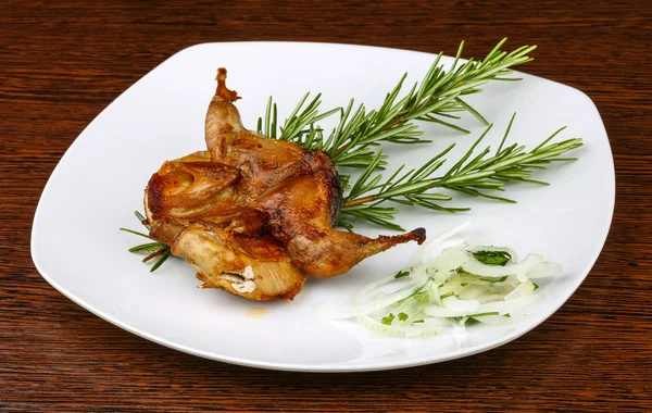 Grilled quail — Stock Photo, Image