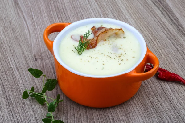 Cheese soup — Stock Image Cheese soup Royalty Free Stock Photos