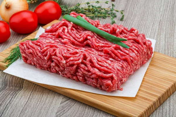 Obehandlat malet kött — Stockfoto