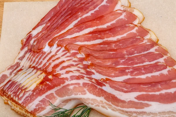 Sliced bacon — Stock Photo, Image