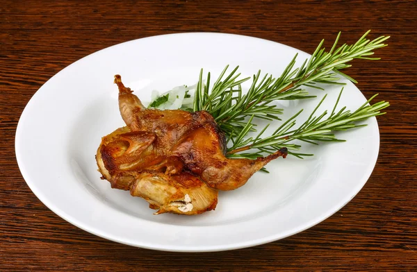 Grilled quail — Stock Photo, Image