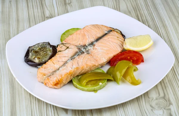 Gebackener Lachs — Stockfoto