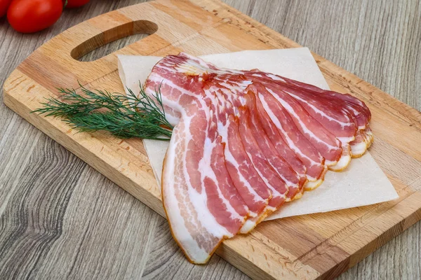 Tocino en rodajas — Foto de Stock