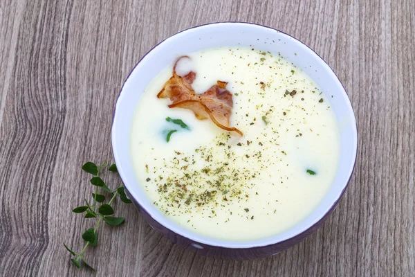 Käsesuppe — Stockfoto