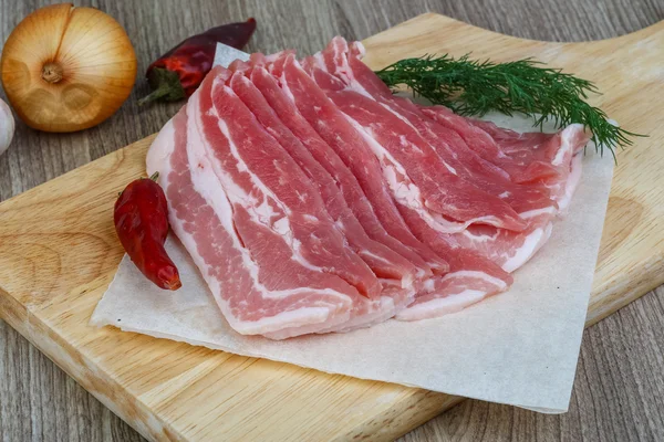 Raw bacon — Stock Photo, Image