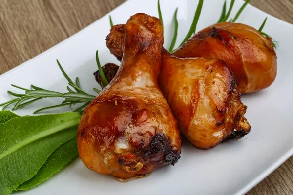 Roasted chicken legs — Stock Photo, Image