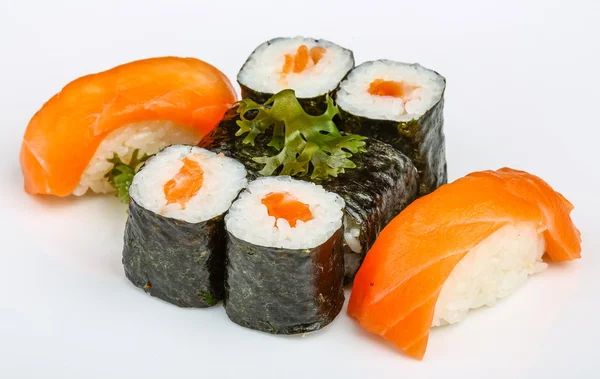 Sushi con salmone — Foto Stock