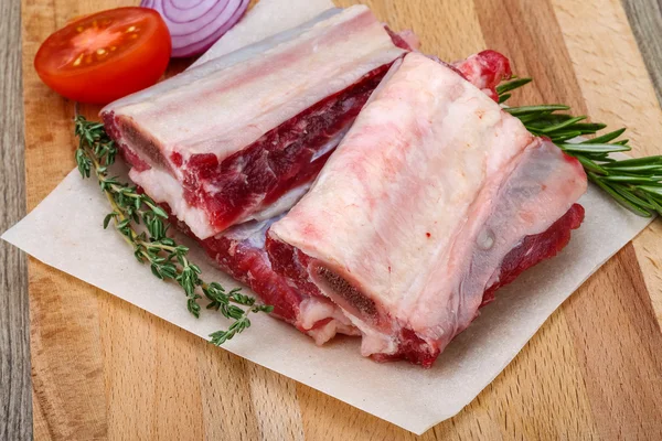 Costillas de carne cruda — Foto de Stock