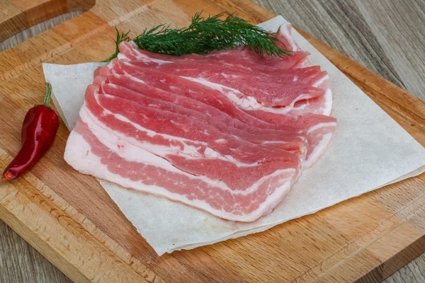 Raw bacon — Stock Photo, Image