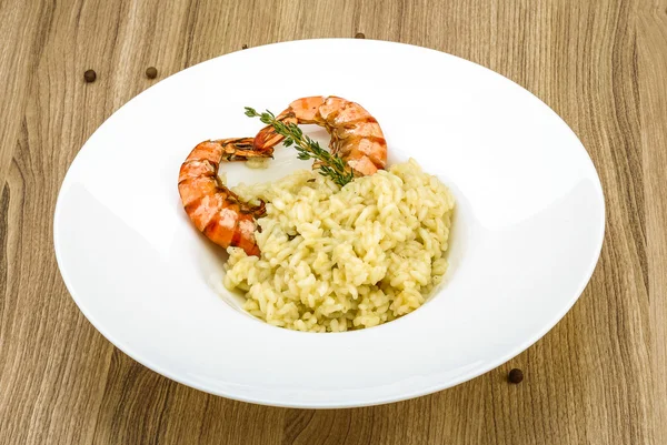 Risotto med räkor — Stockfoto