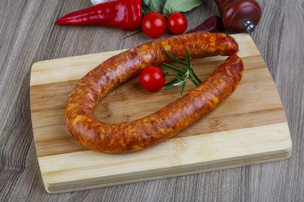 Kiełbasa pierścień — Zdjęcie stockowe