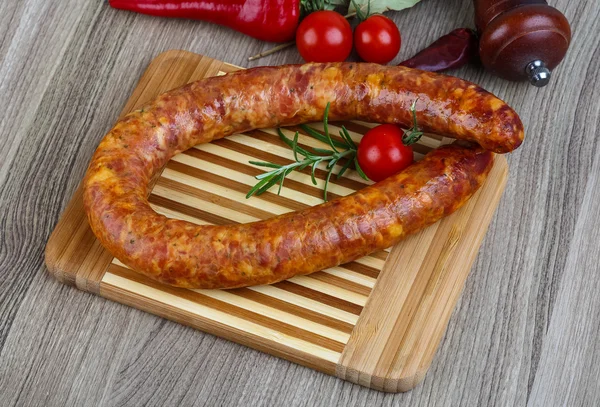 Kiełbasa pierścień — Zdjęcie stockowe