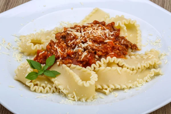 Bolognese makarna — Stok fotoğraf