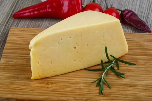 Yellow cheese triangle — Stock Photo, Image