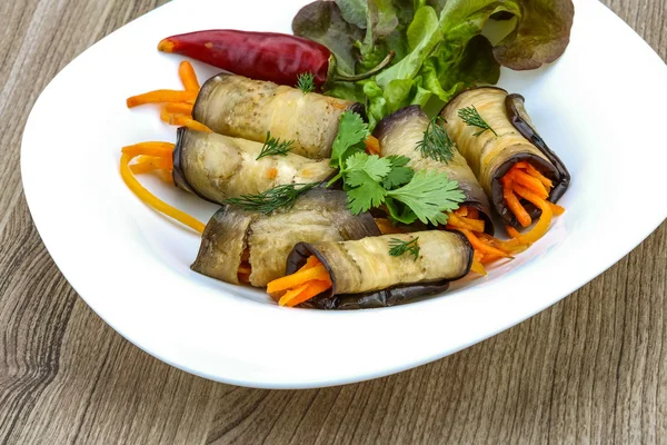 Havuç ile patlıcan böreği — Stok fotoğraf