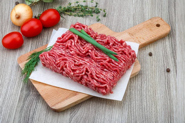 Rauw gehakt vlees — Stockfoto